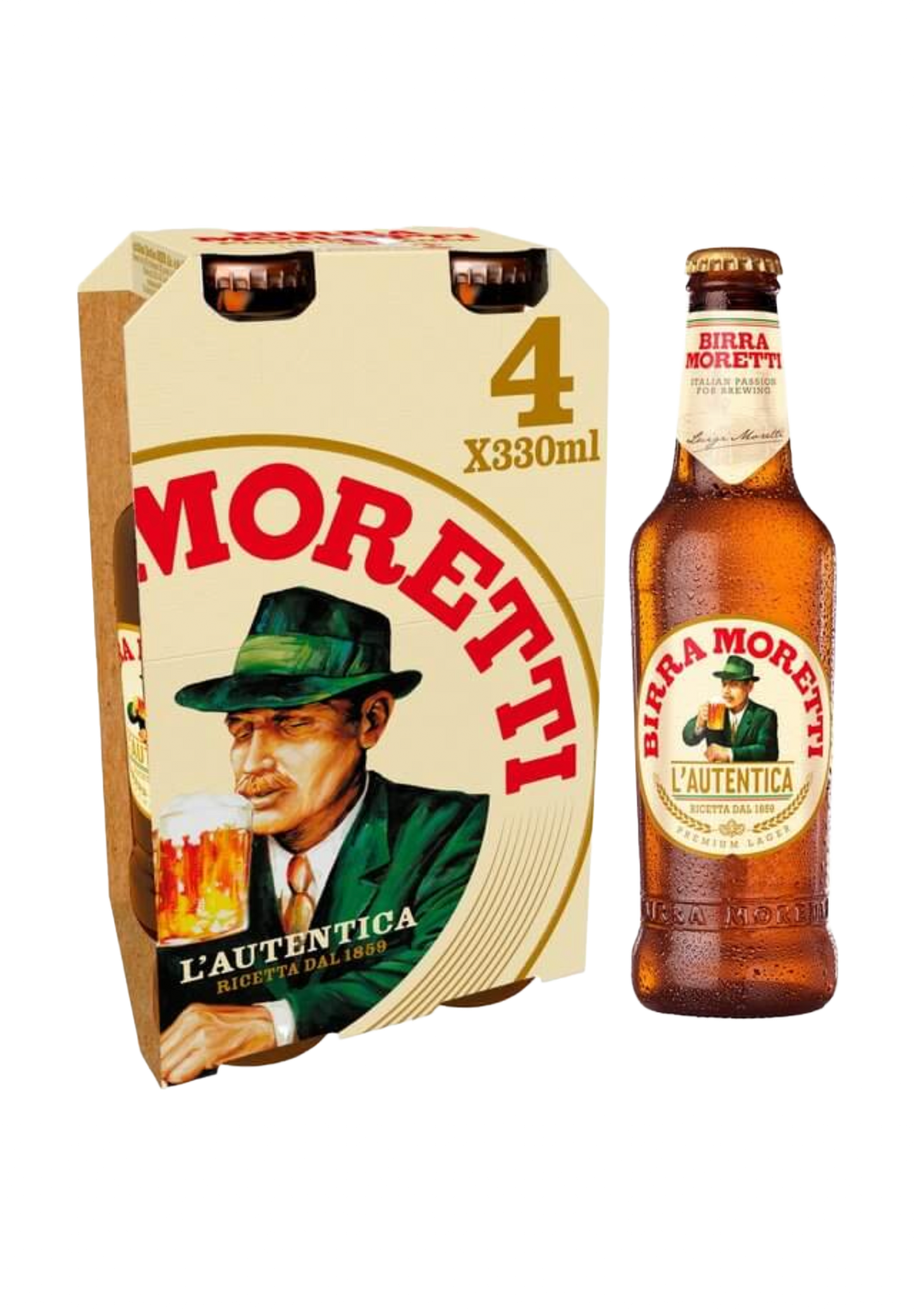 Birra Moretti 4 Pack 330ml