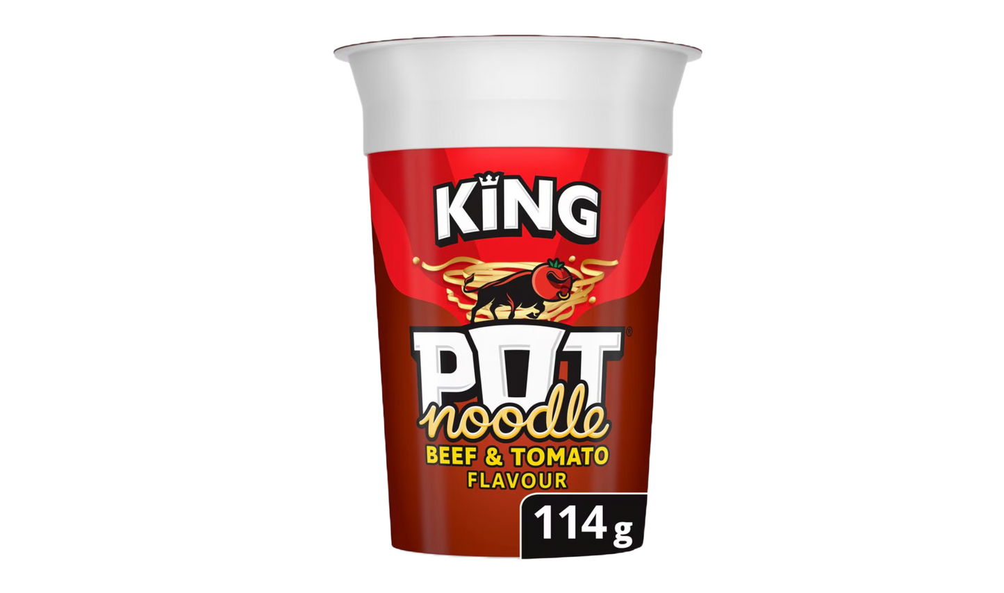King Pot Noodle Beef & Tomato