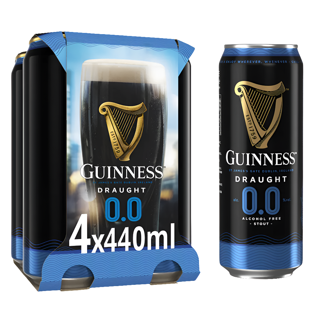 Guinness Draught 0.0% 4 Pack