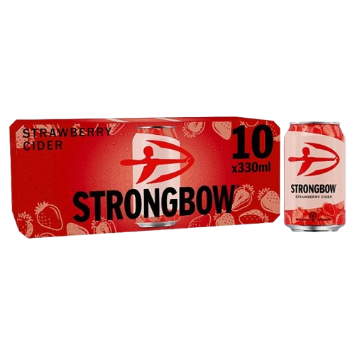 Strongbow Strawberry Cider 440ml x 10 Multipack