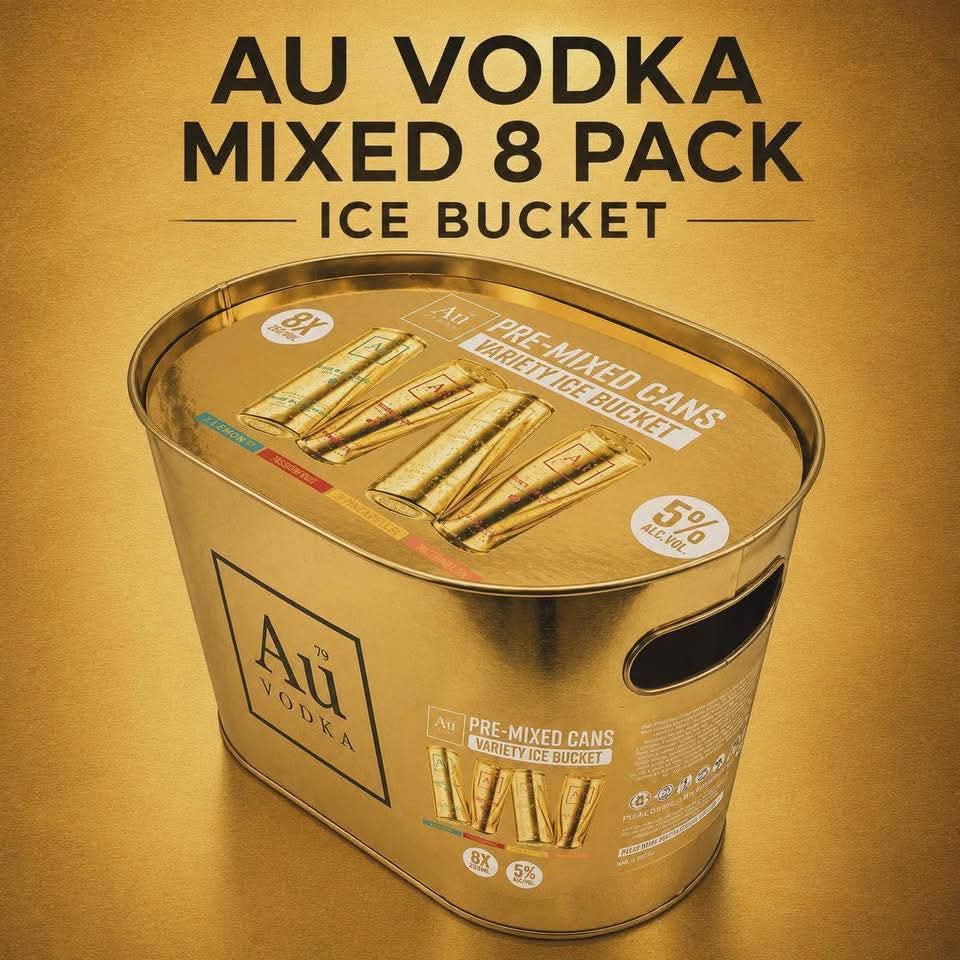 AU Vodka Ice Bucket - mixed 8 pack