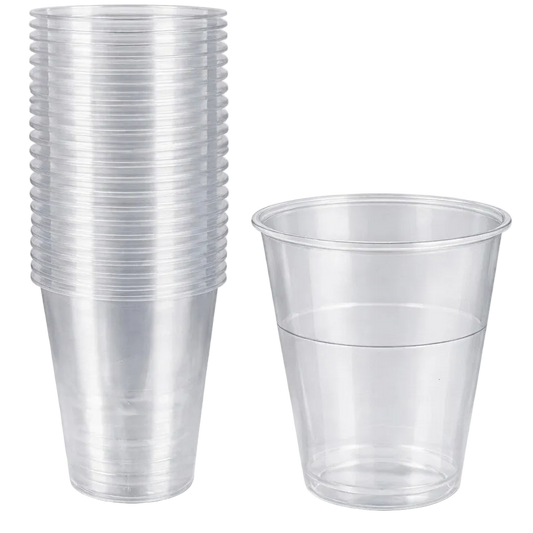 Plastic cups x 15